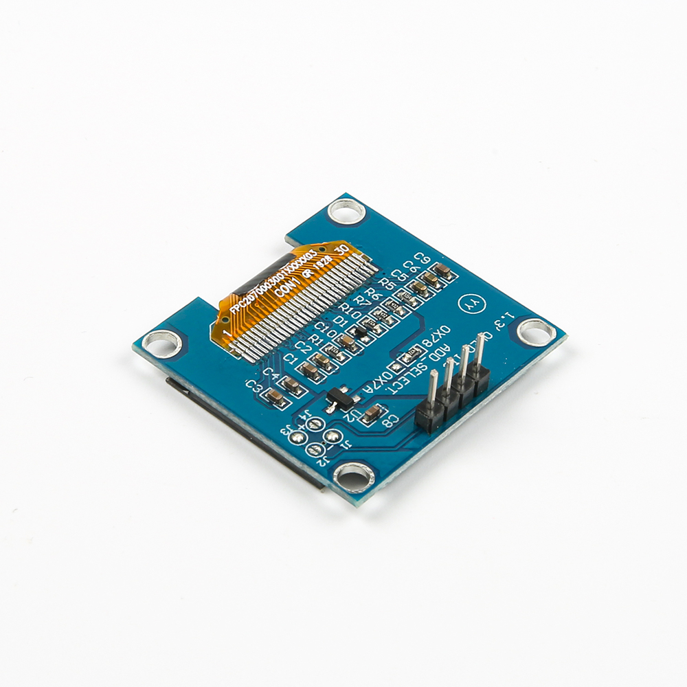 "Дисплей I2C OLED LCD 1.3"", SH1106 синие символы на белом экране"